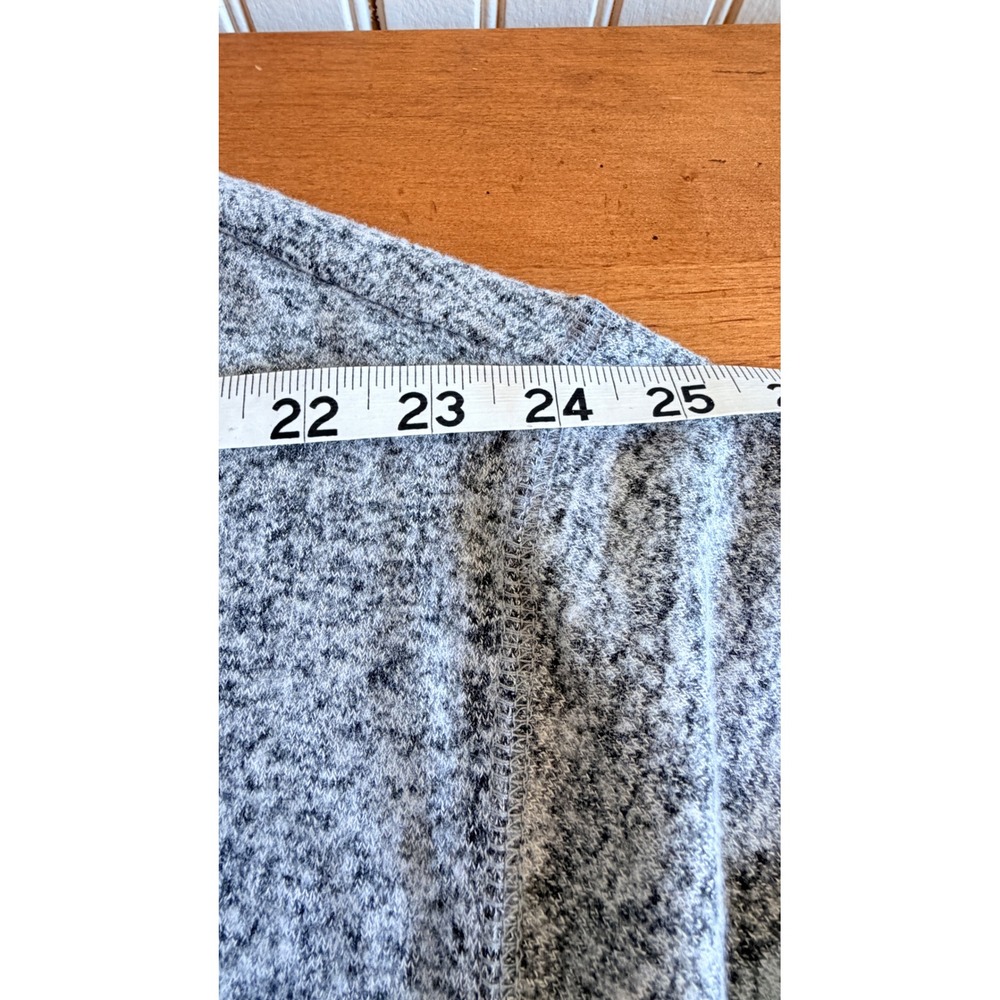 Lucky Brand Womens Heathered Grey Long Sleeve Crewneck Knit Sweater Large - Picture 5 of 10